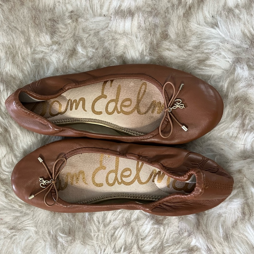 Sam Edelman Brown Leather Flats size 7.5W
